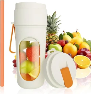 Smoothie maker - portable blender - 450 ml - oranje
