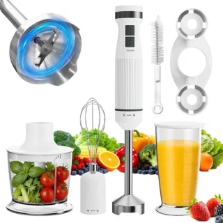 SnelShoppen elektrische staafmixer set wit
