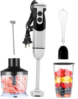 SnelShoppen hand blender rood - staafmixer