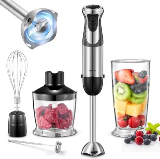 SnelShoppen Staafmixer 5-in-1 Roestvrij Staal 1000 W