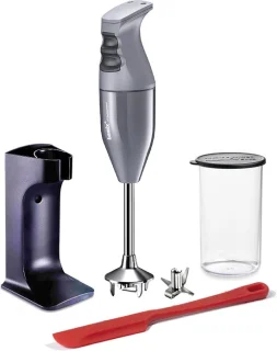 SnelShoppen - staafmixer set Classic Plus - antraciet/zwart