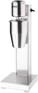 Spindel mixer voor milkshakes, 1 liter mok, zilver
