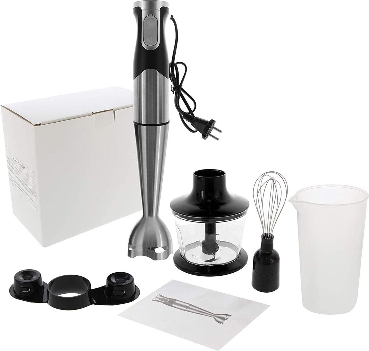 Staafmixer 1200W RVS 6-in-1