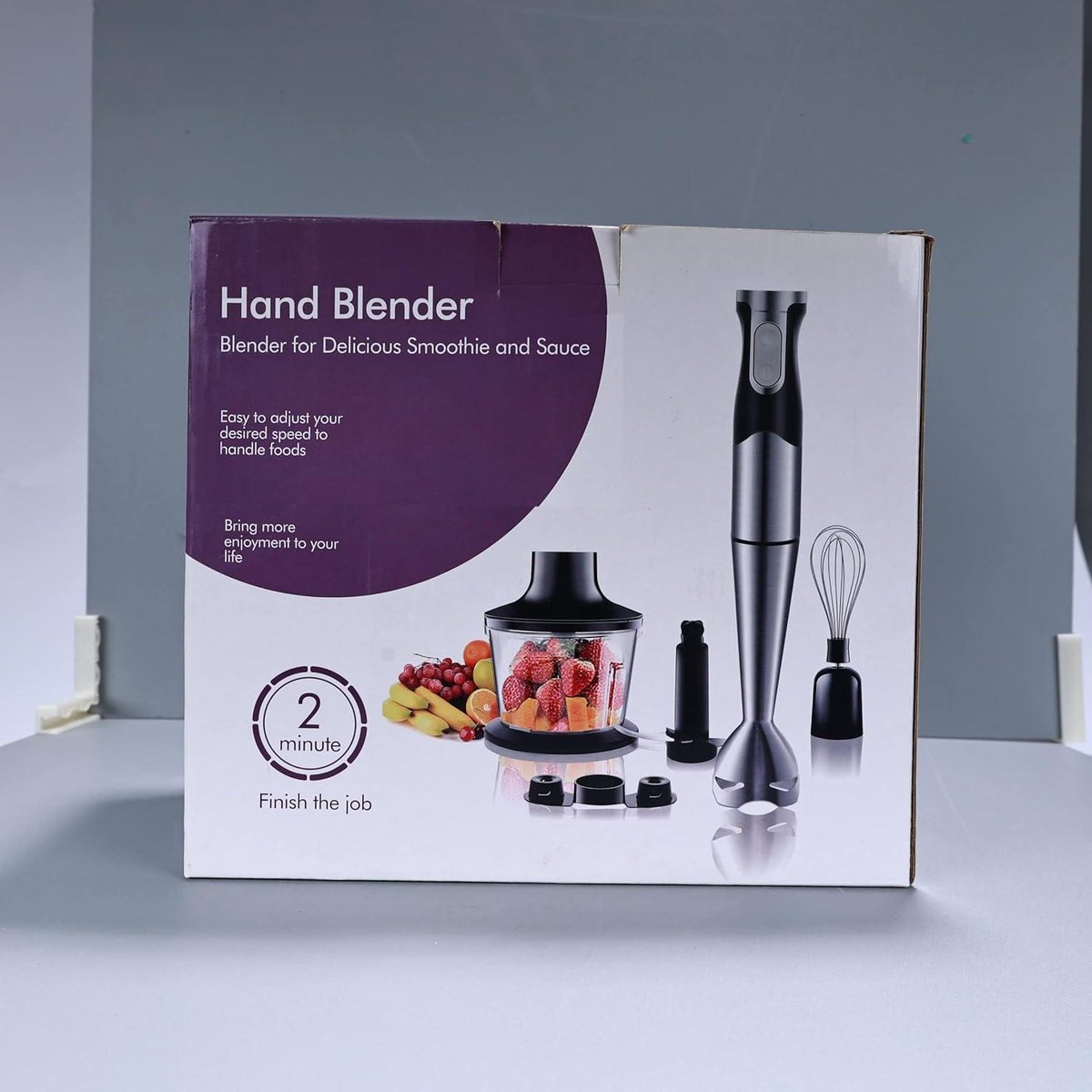 Staafmixer 1200W RVS 6-in-1