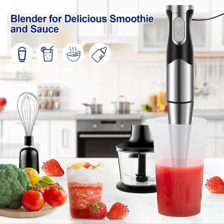 Staafmixer 1200W RVS 6-in-1