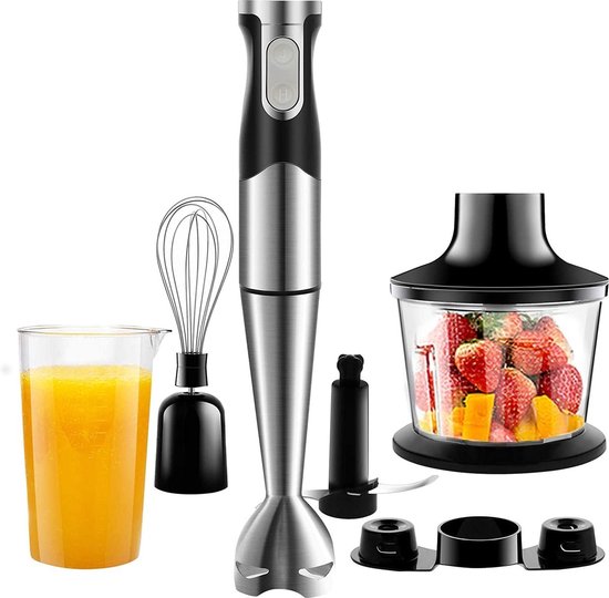 Staafmixer 1200W RVS 6-in-1
