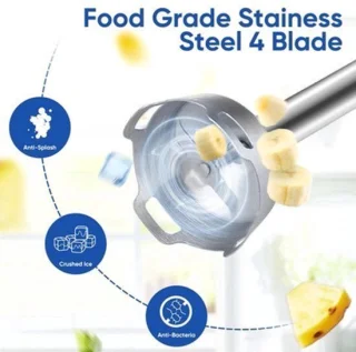 Staafmixer 1500W met hakmolen en foodprocessor