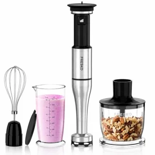 Staafmixer 4-in-1 1000 W met hakmolen