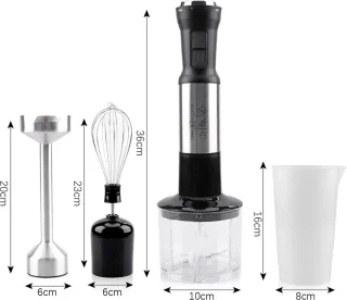 Staafmixer 4-in-1 500W 1L