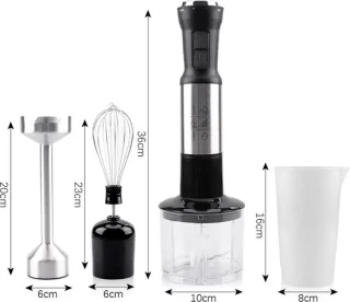Staafmixer 4-in-1 500W 1L