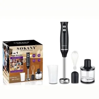 Staafmixer 4-in-1 – roestvrij staal