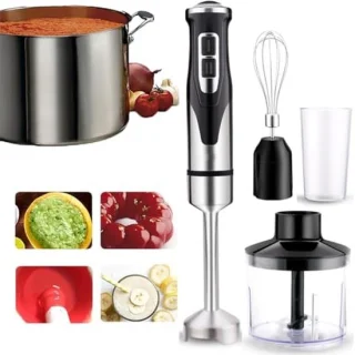 Staafmixer 4-in-1 zwart
