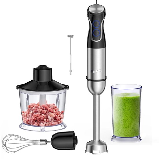 Staafmixer 5-in-1 set 1500W RVS messen
