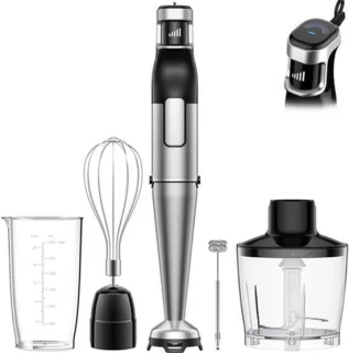 Staafmixer 5-in-1 zwart