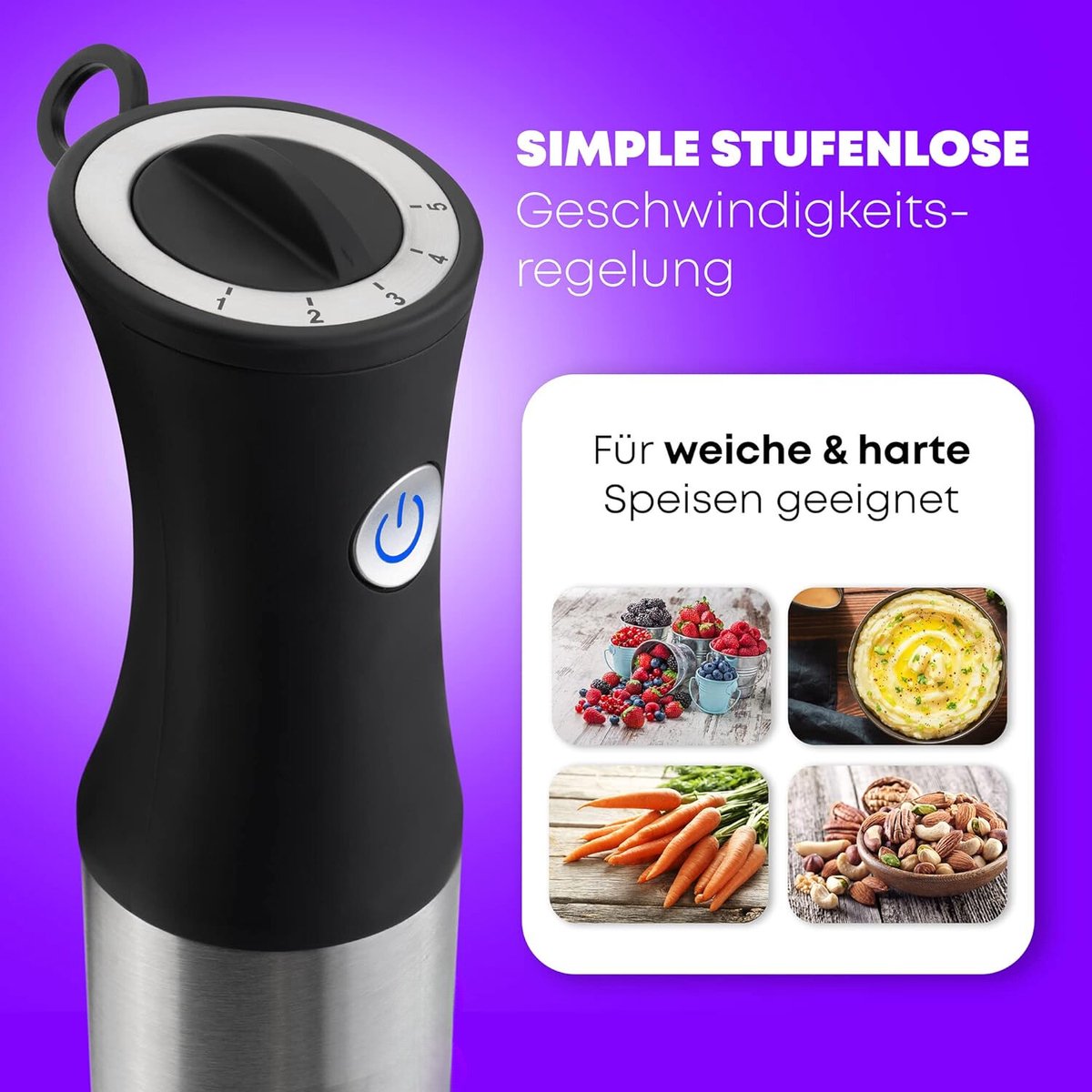 Staafmixer Oplaadbaar Met Snoer Keukenmachine