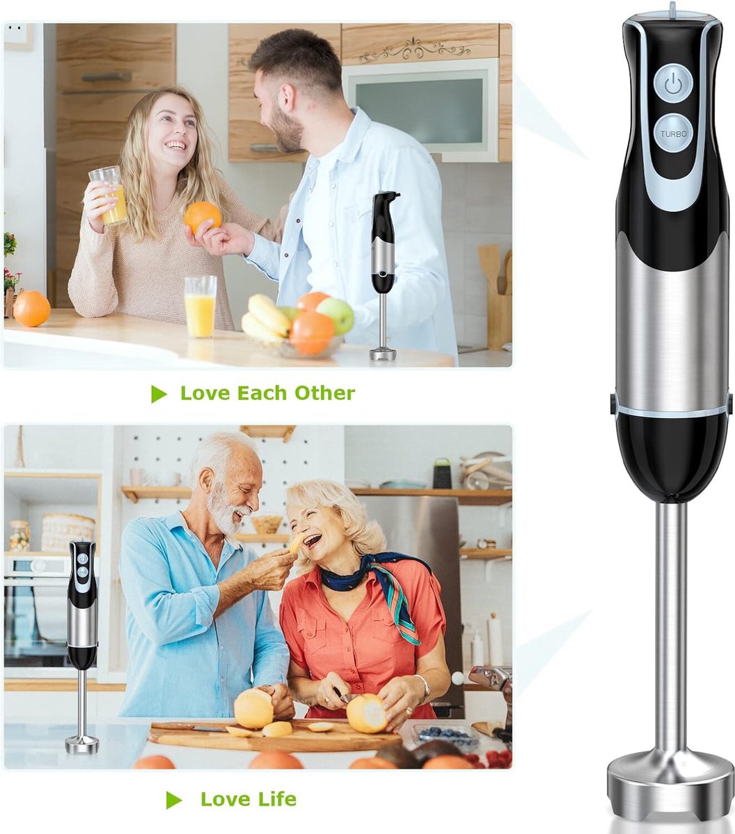 Staafmixer oplaadbaar met snoer keukenmachine