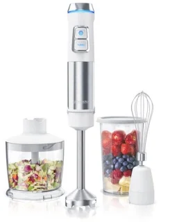 Staafmixer roestvrij staal 1200 watt set