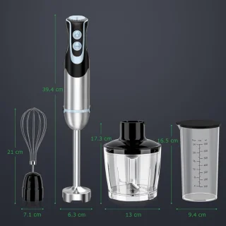 Staafmixer Set 3-in-1 - Handmixer en Hakmolen