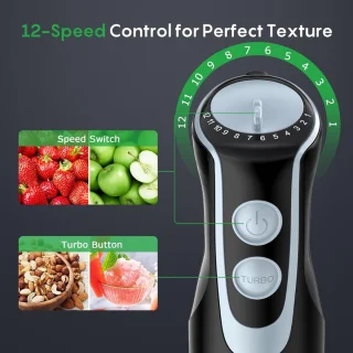 Staafmixer Set 3-in-1 - Handmixer en Hakmolen