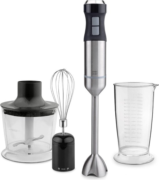 Staafmixer Set 600W Roestvrij Staal Zwart review