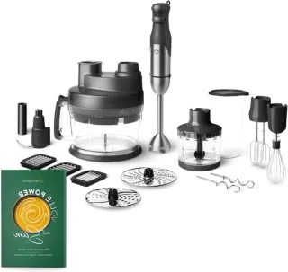 Staafmixer set 800 watt zilver