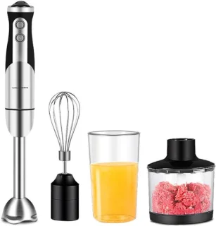 Staafmixer set - blender keukenmixer - 600 ml - zwart