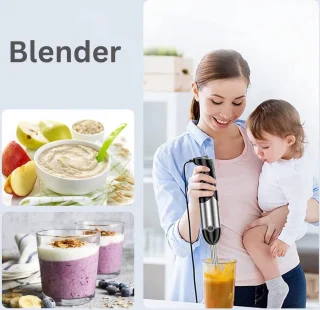 Staafmixer Set Draadloos met Hakmolen en Groentesnijder