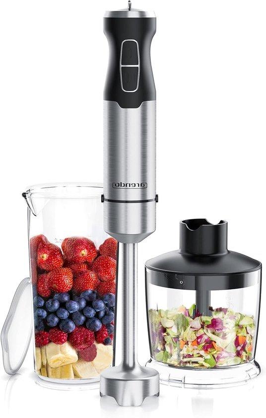 Staafmixer Set Draadloos met Hakmolen en Groentesnijder