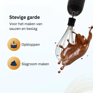 Staafmixer Set Draadloos Zwart Zilver