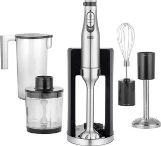 Staafmixer set - handblender - zilver