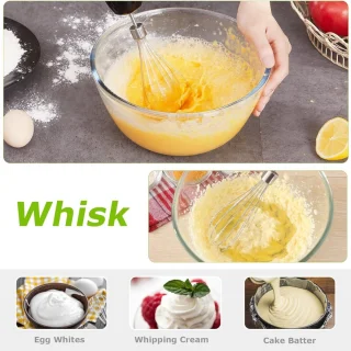 Staafmixer Set - Handmixer, Hakmolen en Pureerstaf