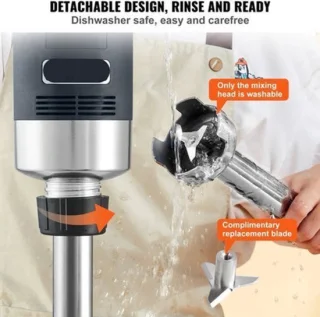 Staafmixer set - handmixer - mixer - 750W - 20 inch RVS staaf