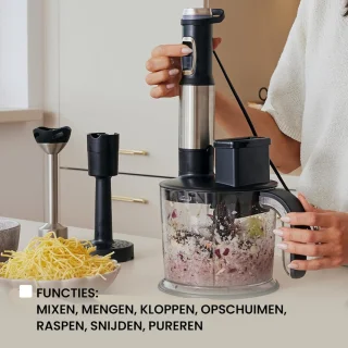 Staafmixer Set - Keukenmachine RVS