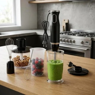 Staafmixer set keukenmixer 800 ml zwart