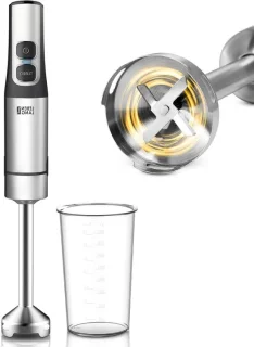 Staafmixer set - keukenmixer blender - zilver