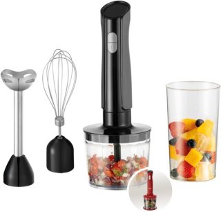 Veelzijdige 3-in-1 RVS staafmixer: compact, krachtig en praktisch