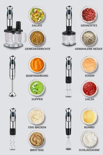 Staafmixer Snoer Multifunctioneel Oplaadbaar