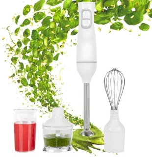 Staafmixer van roestvrij staal met twee containers