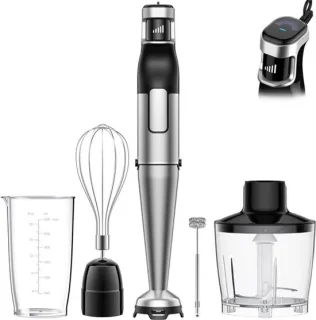 Staafmixerset – keukenmixer – 1100 watt – zwart