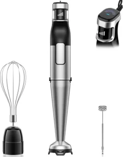 Staafmixerset van roestvrij staal – 1100 W – 3-in-1 handmixer