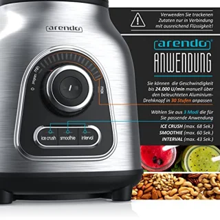 Stainless Steel Blender 1.75L - 1400W