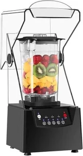 Stille blender 2 liter zwart