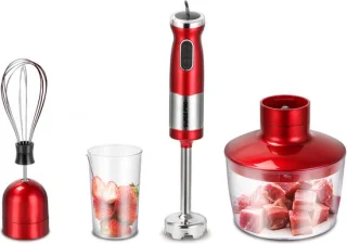 Swiss Pro+ Staafmixer Wine Red 700W RVS