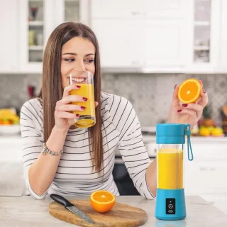TastLi Persoonlijke Mini Blender 13 oz - Hemelblauw