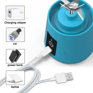 TastLi Persoonlijke Mini Blender 13 oz - Hemelblauw