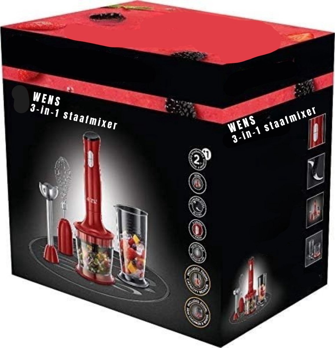 Thuys Braun Staafmixer Set Rood