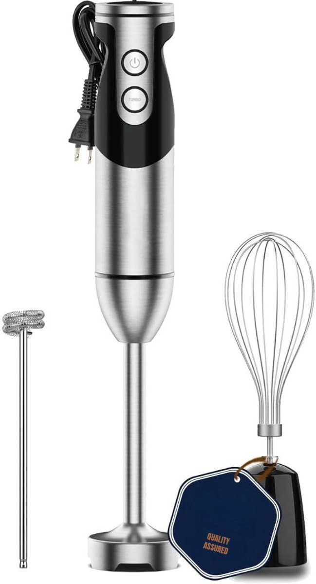 De Thuys Braun Staafmixer Set Zwart met Hakmolen in één oogopslag