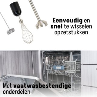 Titanforce Staafmixer Set 6-in-1 RVS 1000W Coopley