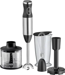 TYR® staafmixer set 600W, roestvrijstalen staafmixerset, zwart