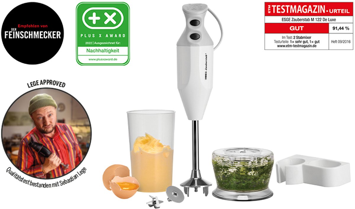 Unol ESGE M 122 DeLuxe staafmixer white